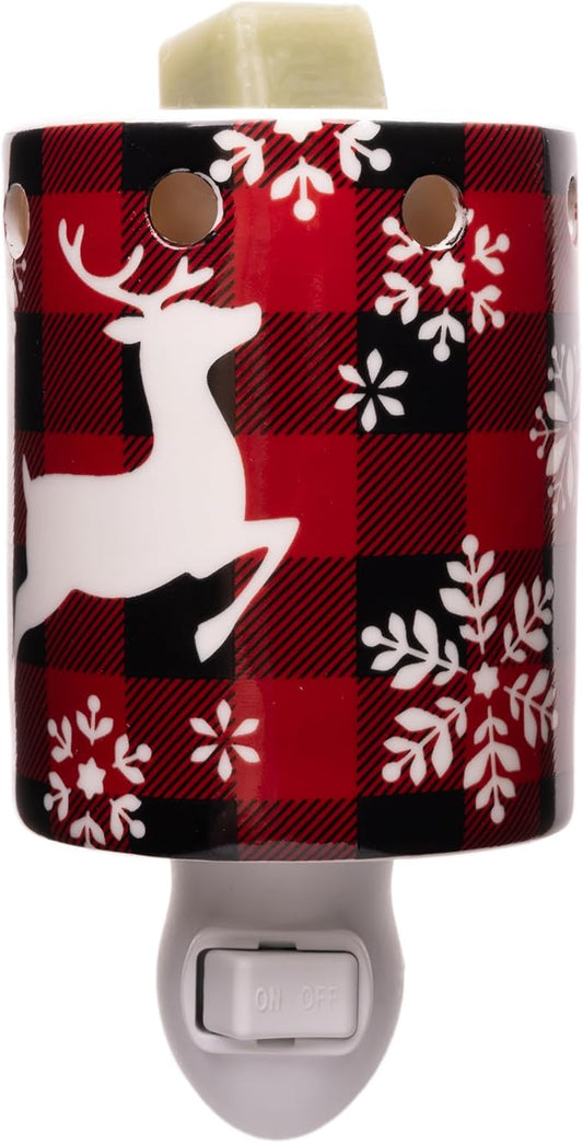 Scentsationals Plug-in Christmas Wax Warmer, Accent Wax Melt Warmer for Scented Wax - Holiday Collection - Electric Fragrance Plugin - Reindeer Games