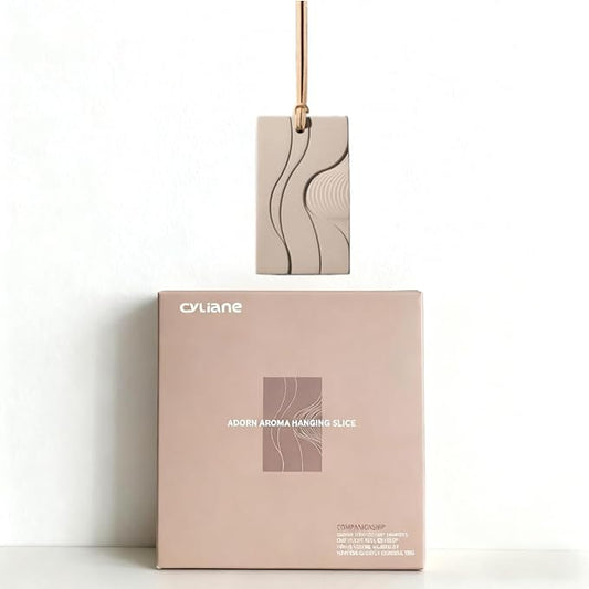 Air Freshener for Closet Hanging Air Freshener Car Aroma Diffuser Pendant Reusable Natural Solid Gypsum Diffuser Closet Freshener Scented Sheet for Cars Wardrobes Drawers (Cedar Woods-001)