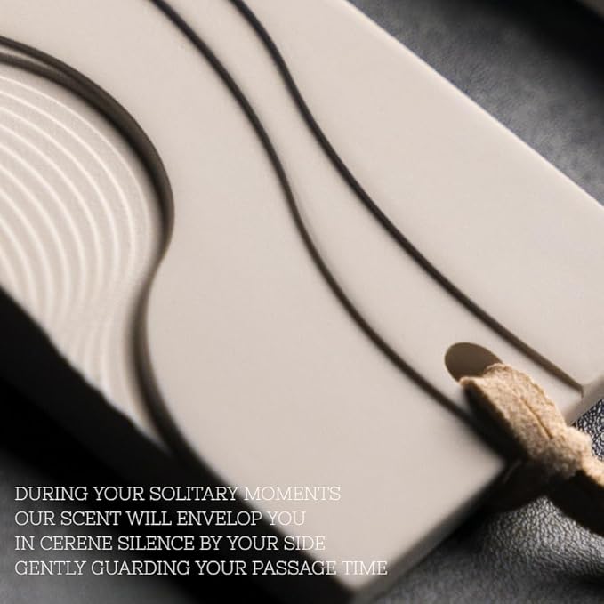 Air Freshener for Closet Hanging Air Freshener Car Aroma Diffuser Pendant Reusable Natural Solid Gypsum Diffuser Closet Freshener Scented Sheet for Cars Wardrobes Drawers (Cedar Woods-001)