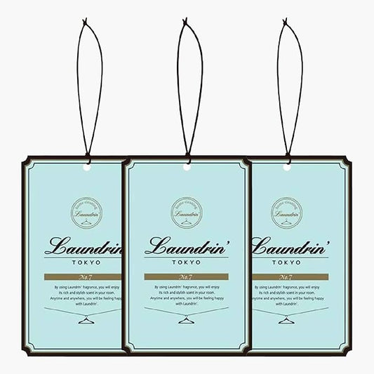 Laundrin Paper Fragrance No.7, 3pk - Drawer & Closet Freshener - Closet Deodorizer Odor Eliminator - Sachets for Drawers and Closets - Drawer Fresheners for Clothes - Fresh Scents Sachet Packets
