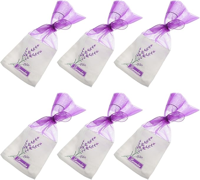 Lavender Scented Sachet Bags Empty Gauze Cotton Fragrance Bags for Closets Wardrobes and Cars Deep Purple Freshness and Easy to Use