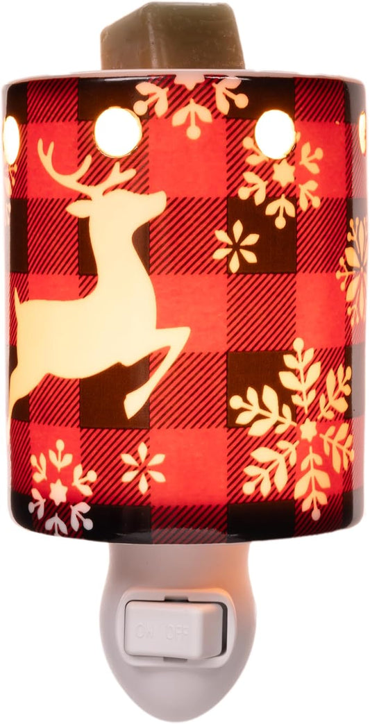 Scentsationals Plug-in Christmas Wax Warmer, Accent Wax Melt Warmer for Scented Wax - Holiday Collection - Electric Fragrance Plugin - Reindeer Games